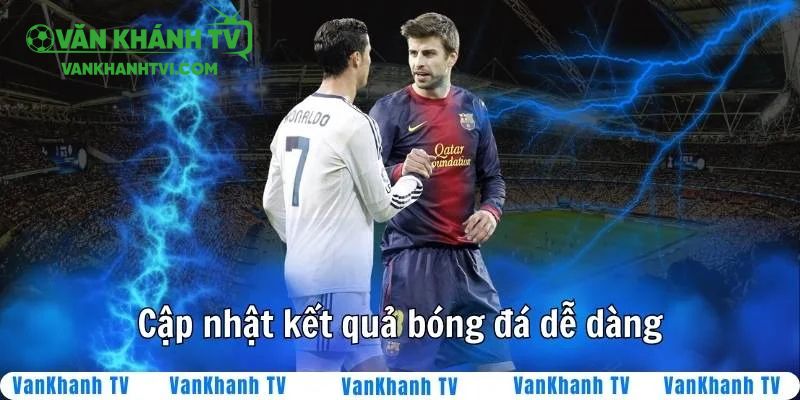 Cập nhật kết quả bóng đá liên tục