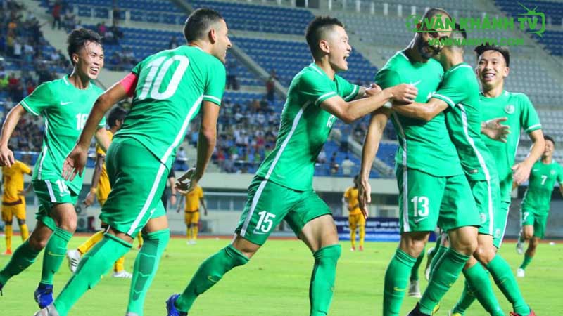 U23 Macao trong trận đấu – Đội khách chịu nhiều sức ép từ đối thủ.